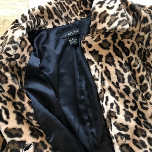 lane bryant leopard jacket
